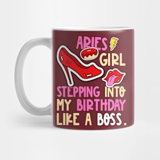 Aries Girl Horoscope Heels Stepping Birthday Like Boss Cool Mug